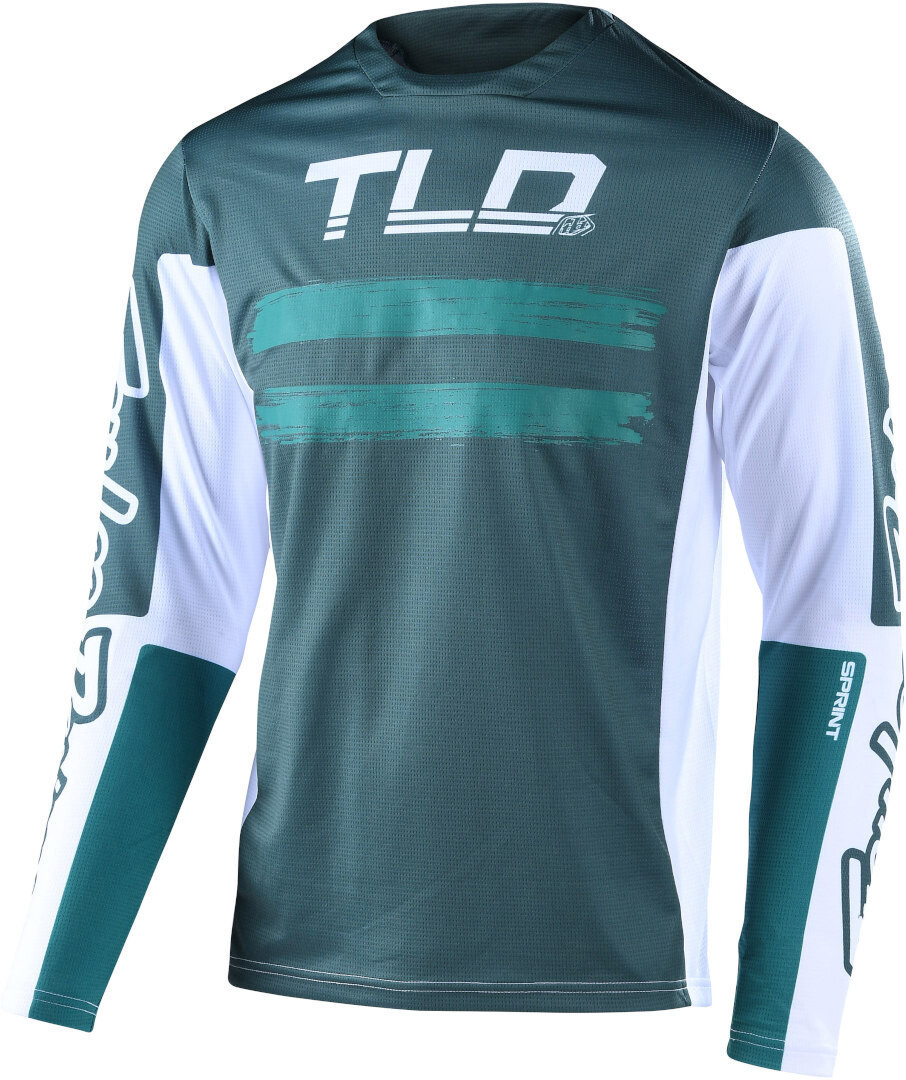 

Джерси Troy Lee Designs Sprint Marker для велосипеда, зелено-белые