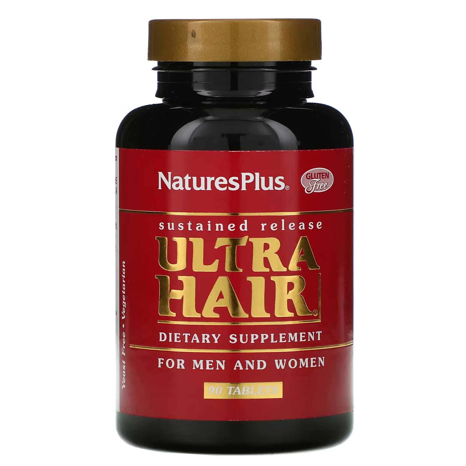 NaturesPlus Ultra Hair для мужчин и женщин, 90 таблеток naturesplus ultra e fem для женщин максимальная сила действия 90 таблеток с пролонгированным высвобождением