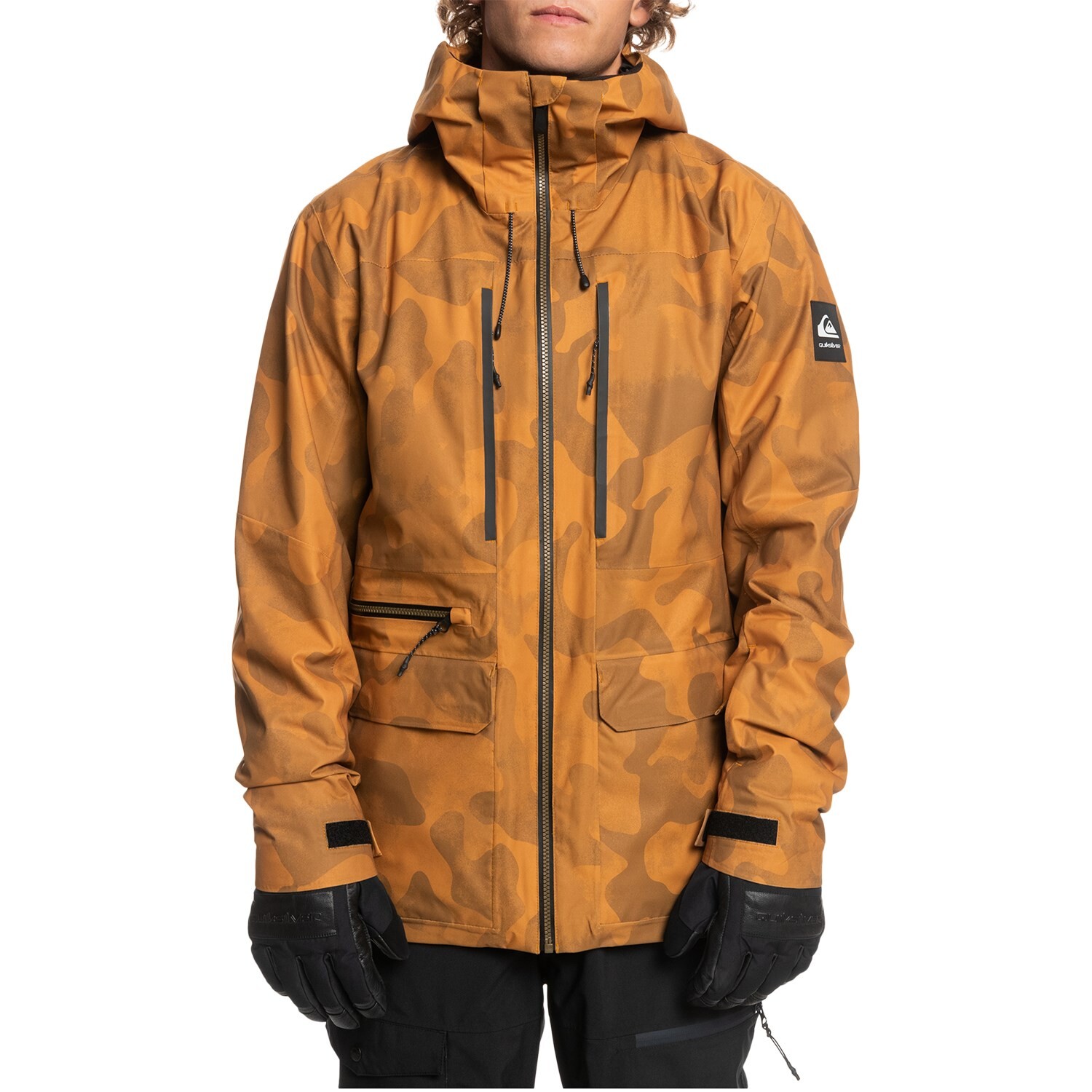 

Эластичная куртка Quiksilver S Carlson Quest, коричневый