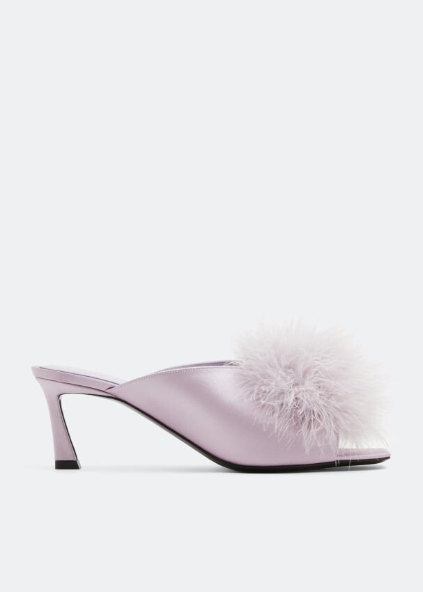 

Мюли SAINT LAURENT Mae mules, фиолетовый