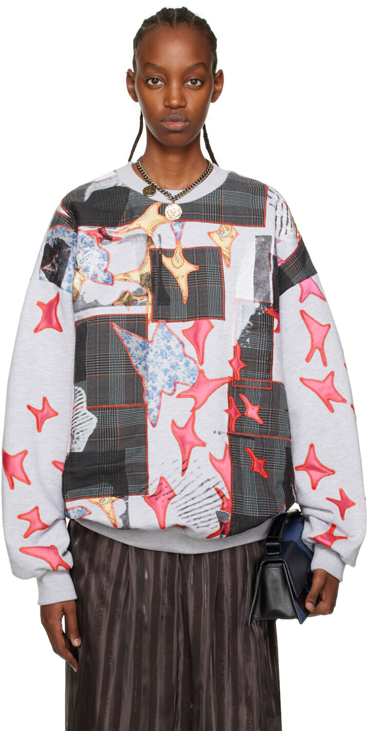 

Эксклюзивная серая толстовка SSENSE Acne Studios, Серый