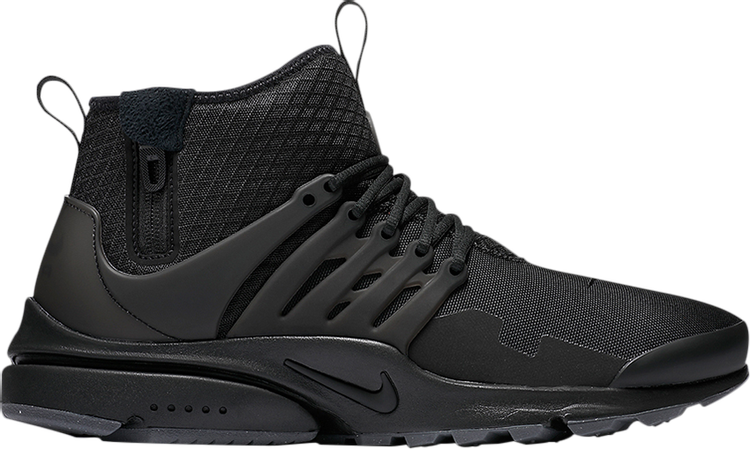 Nike air presto mid 2024 utility black on feet