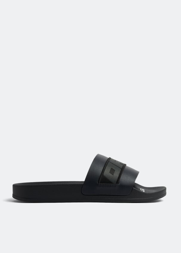 

Шлепанцы OFF-WHITE Industrial belt slides, черный