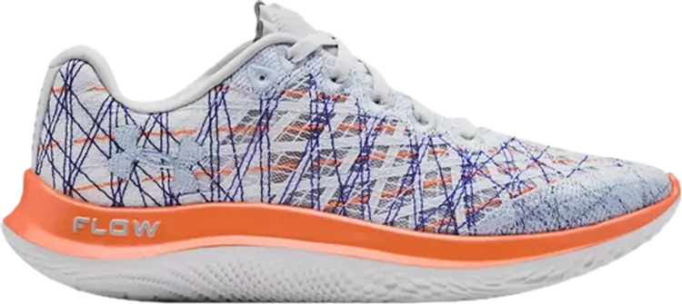 

Кроссовки Under Armour Wmns Flow Velociti Wind Halo Grey Blaze Orange, серый