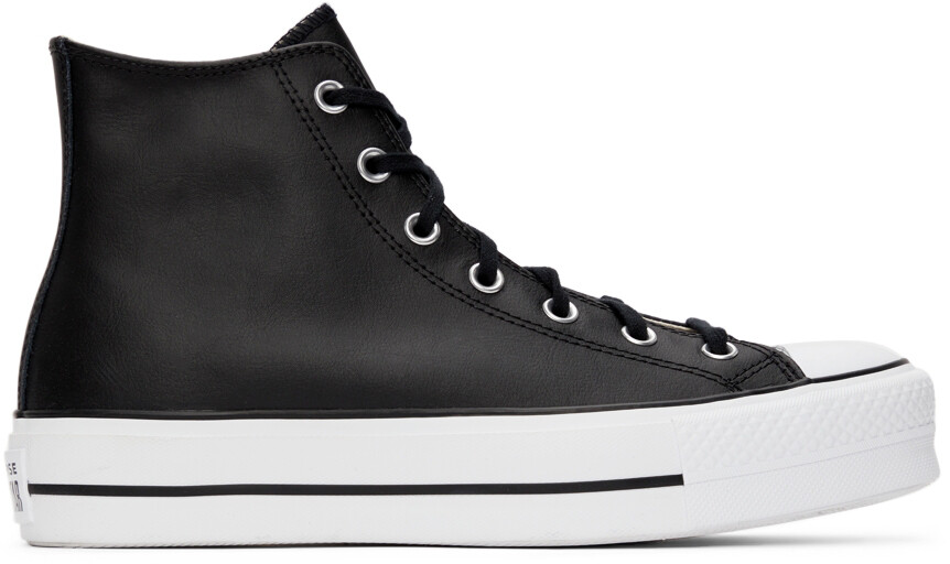 

Черные кожаные высокие кеды Chuck Taylor All Star Lift Converse