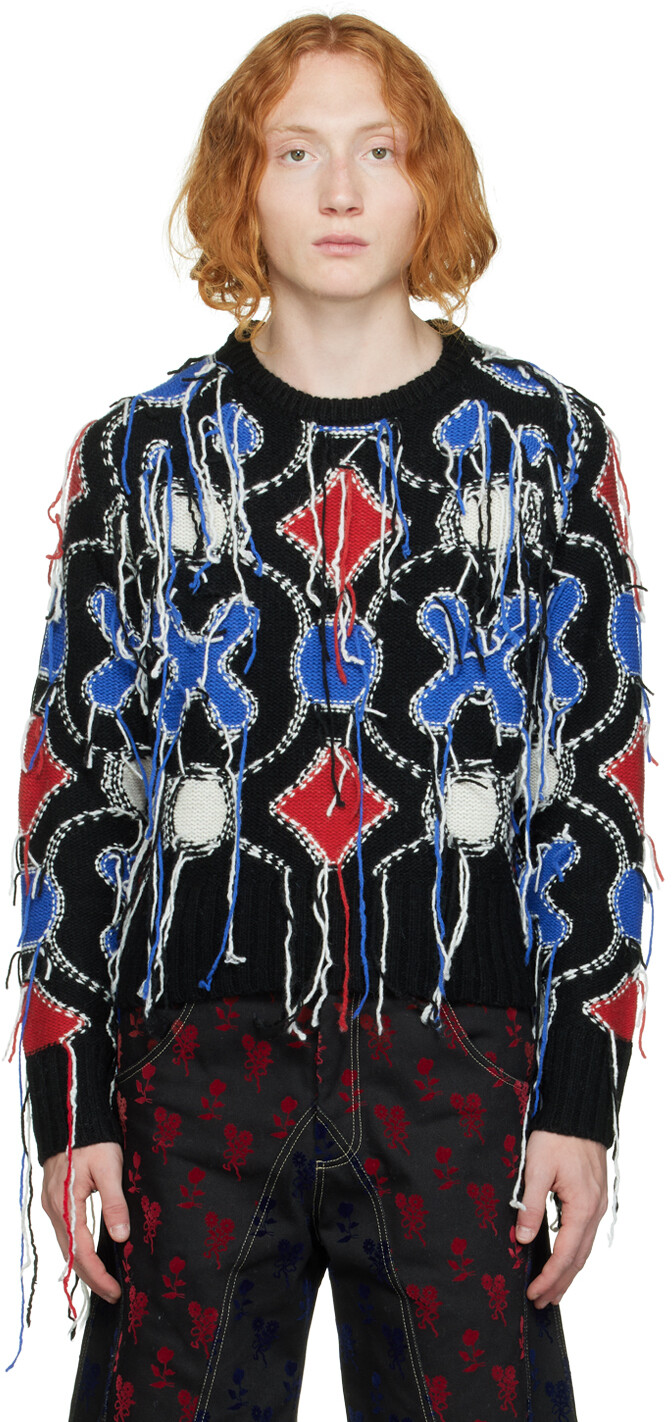 

Черный свитер с кисточками Charles Jeffrey Loverboy
