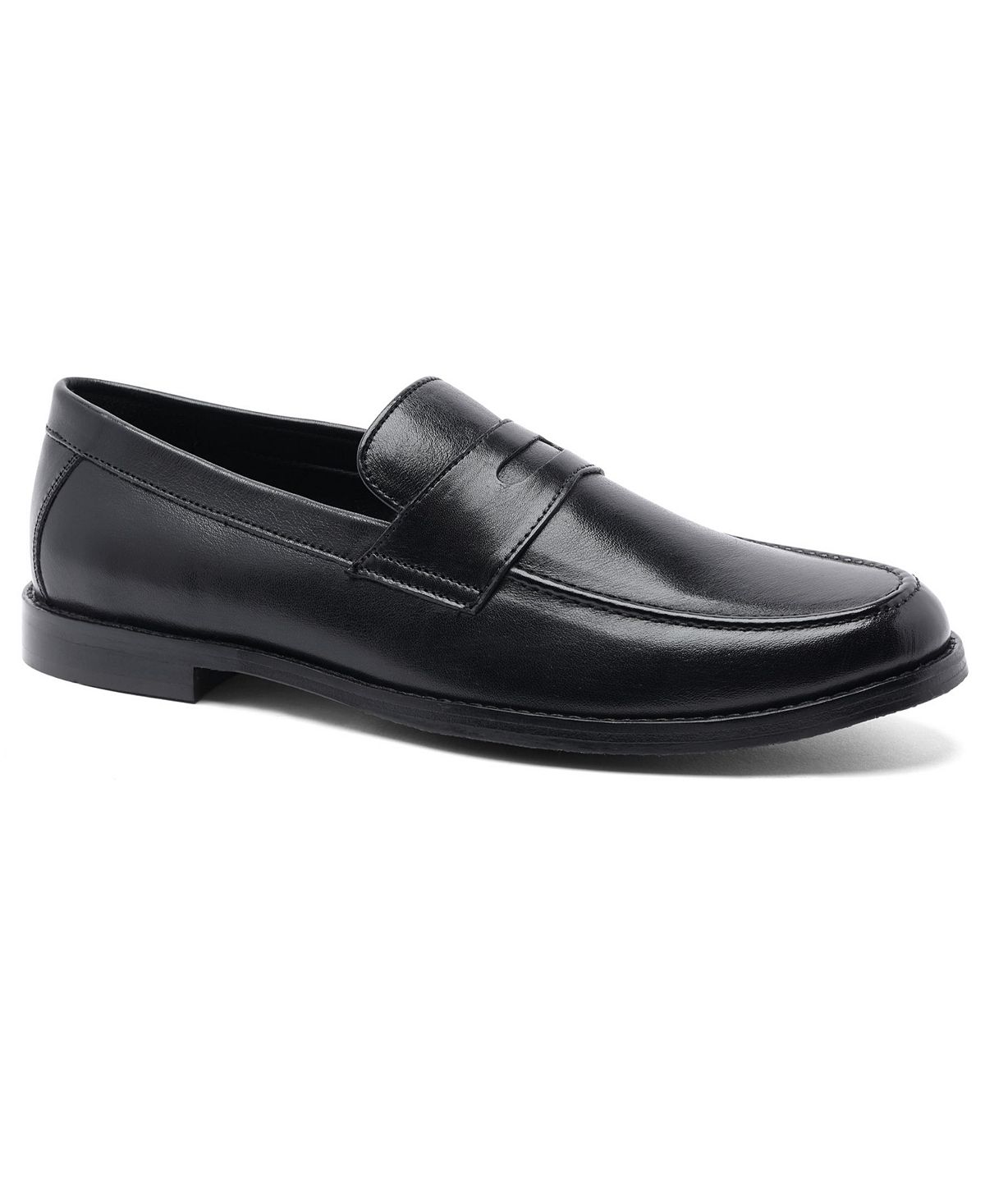 Мужские кожаные лоферы sherman penny loafer без шнуровки Anthony Veer, черный - фото