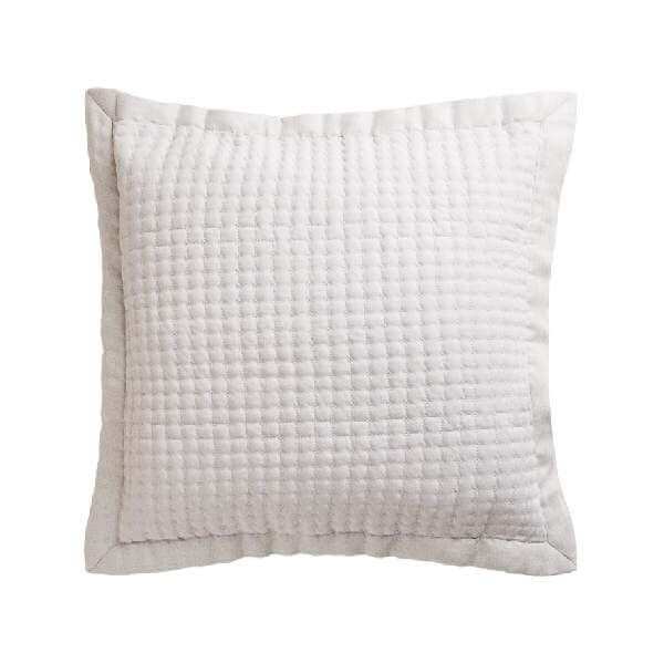 

Чехол для декоративной подушки Zara Home Textured With Linen Border, светло-серый