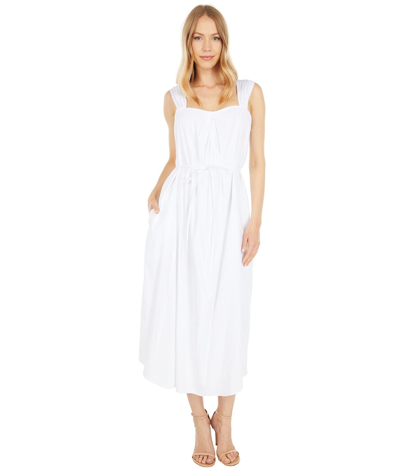 

Платье Vince, Poet Strap Knot Front Dress