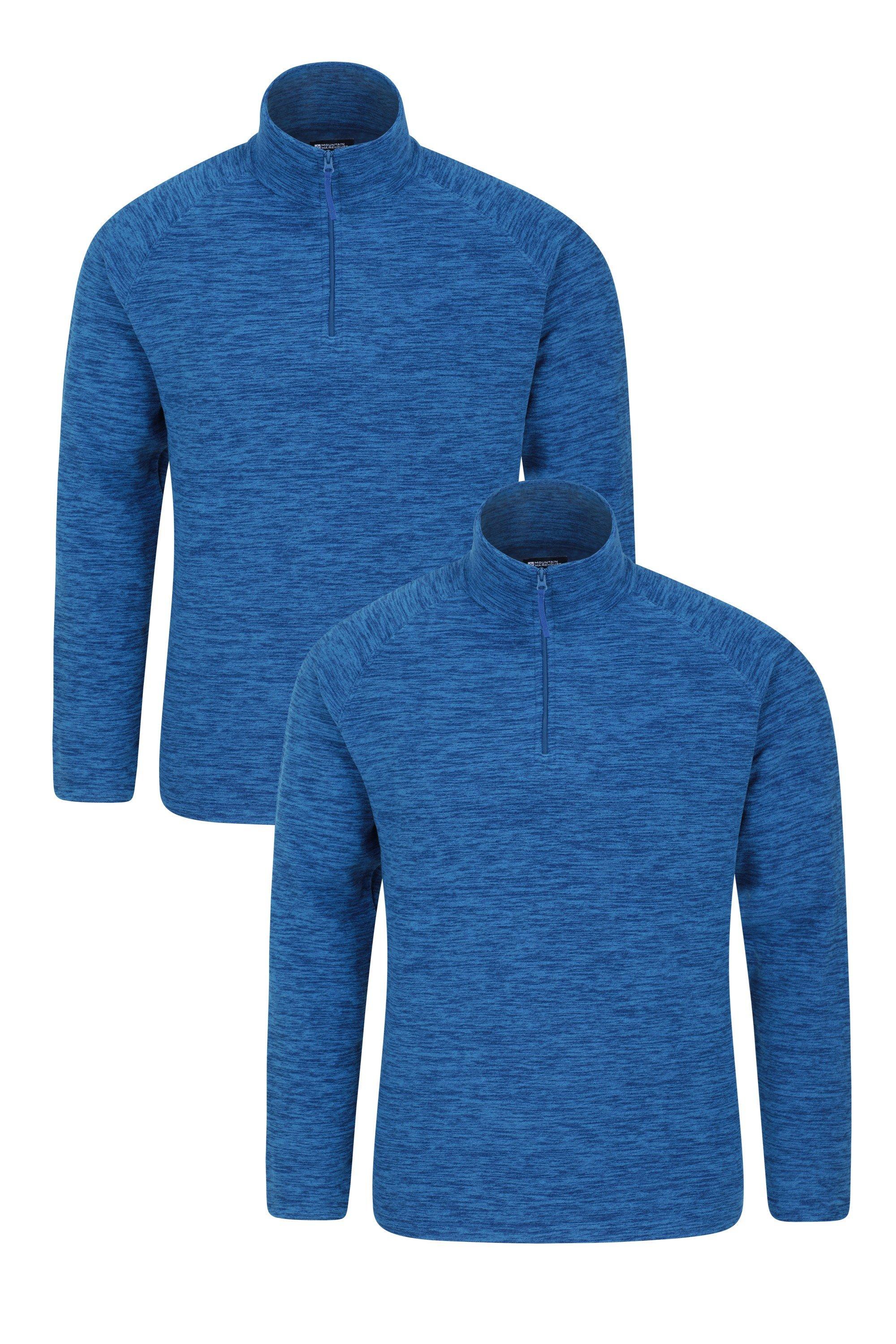Snowdon Top Дышащий прогулочный пуловер из микрофлиса Mountain Warehouse, синий