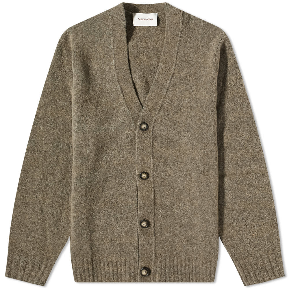 

Джемпер Nanushka Yasin Compact Boucle Cardigan, Серый