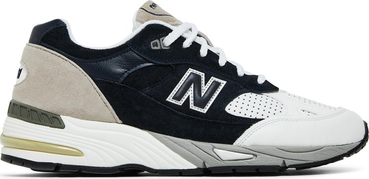 Кроссовки New Balance Sneakersnstuff x 991 Made in England 'Perforated Pack - Navy White', синий - фото