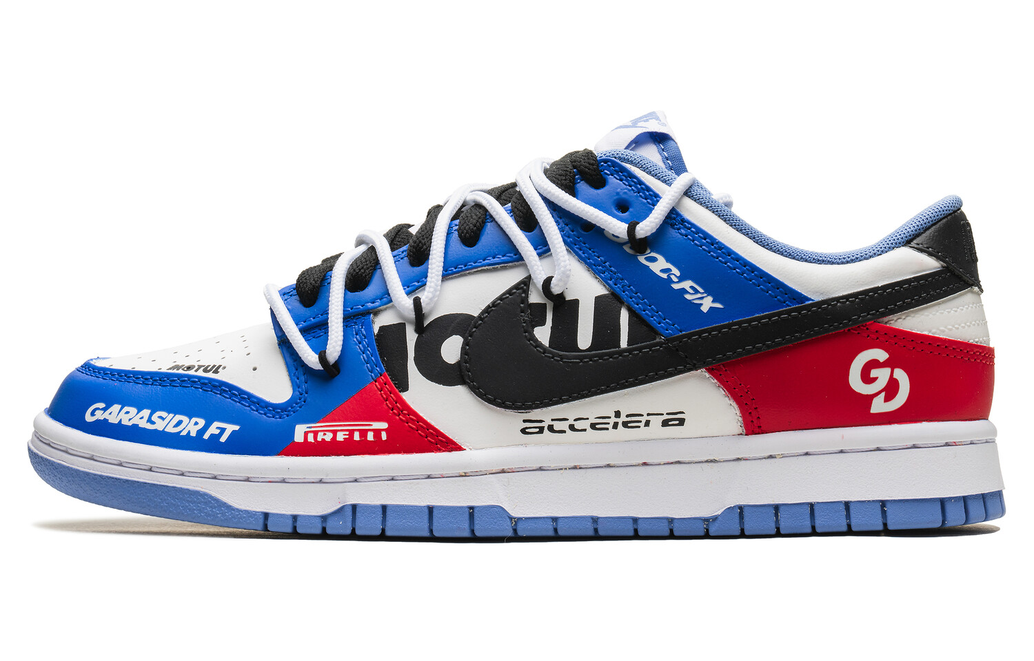 

Кроссовки Nike Dunk Skateboarding Shoes Unisex Low-top White/Blue, белый/синий