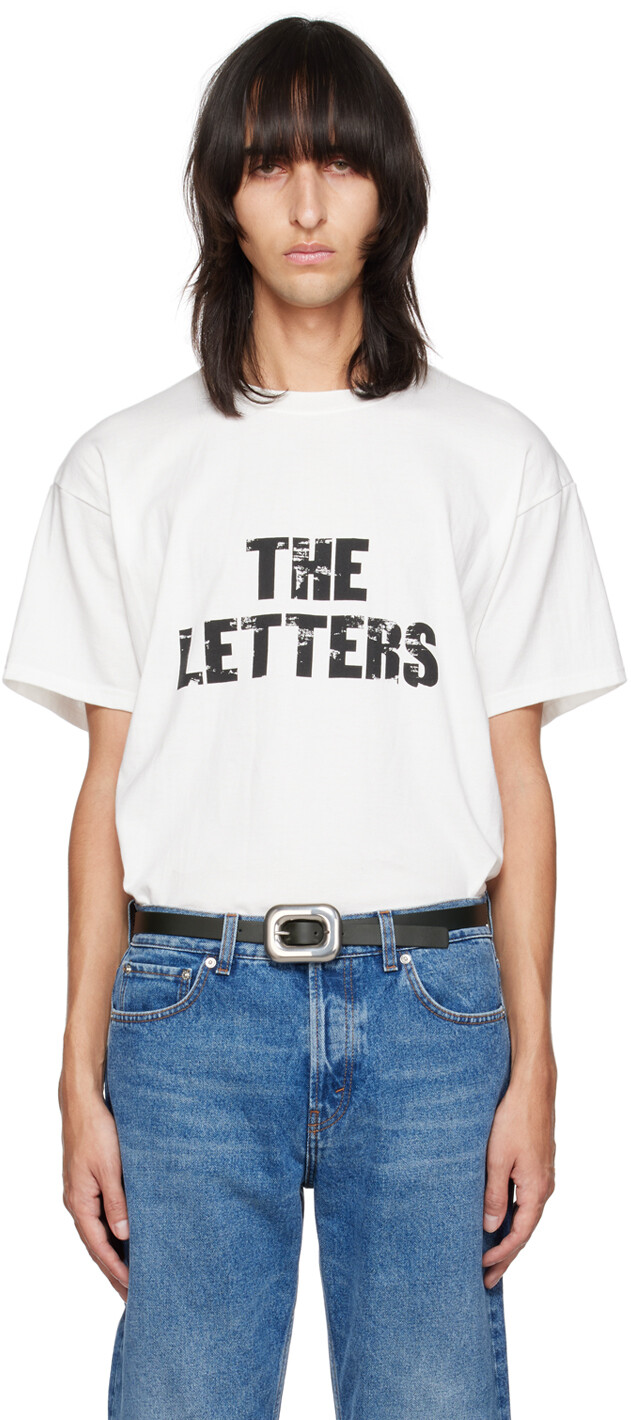 

Белая футболка с надписью The Letters, Белый