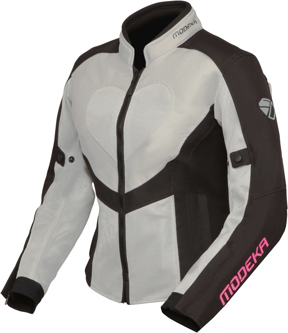 Куртка Modeka Emma Air мотоциклетная текстильная, светло-серый/черный emma air женская мотоциклетная текстильная куртка modeka черный