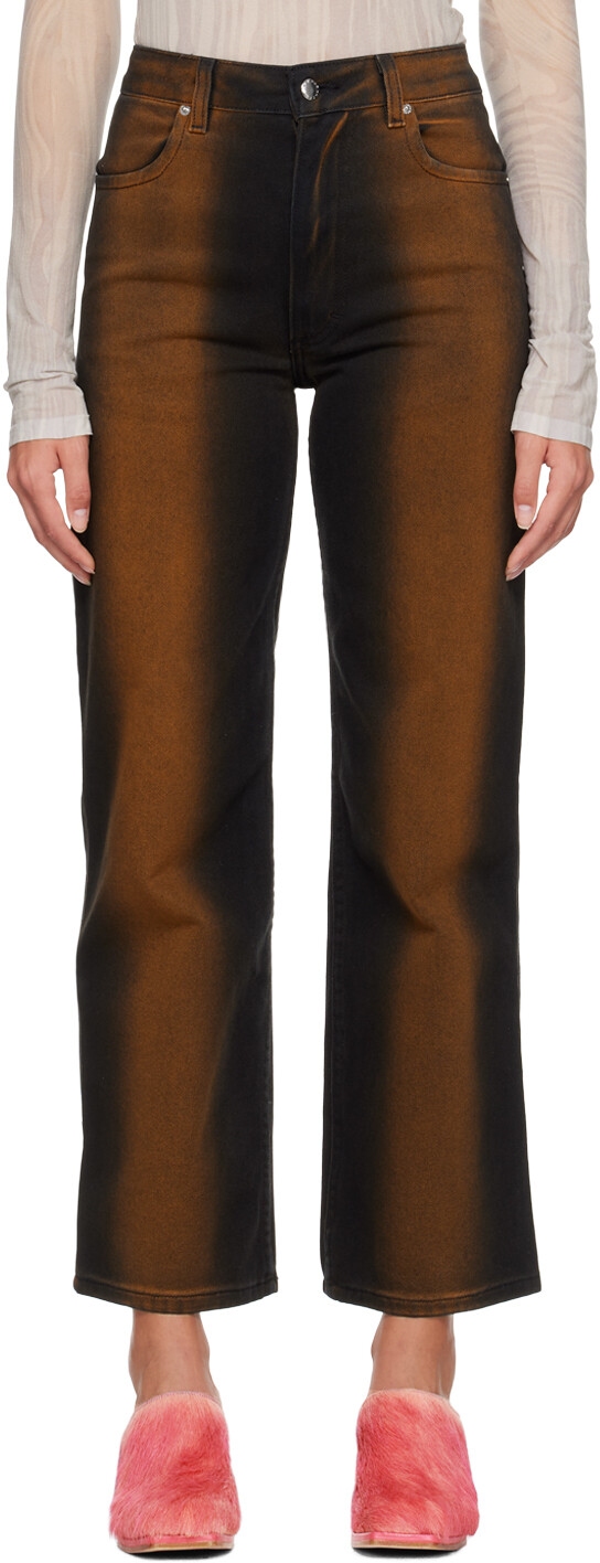 

Черные широкие джинсы Eckhaus Latta