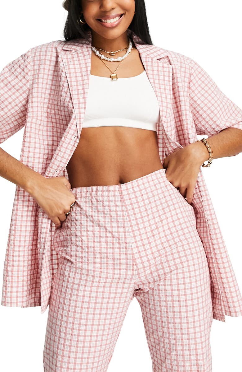 

Рубашка для боулинга в клетку ASOS DESIGN