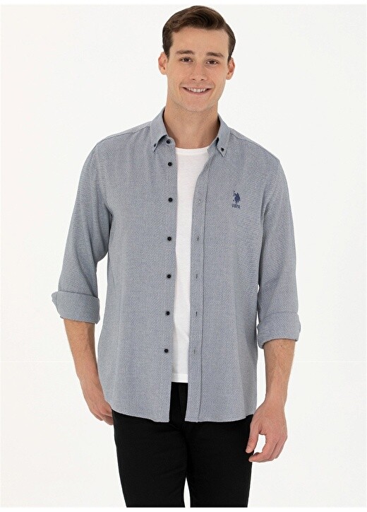 

Мужская рубашка стандартного кроя с воротником на пуговицах U.S. Polo Assn.