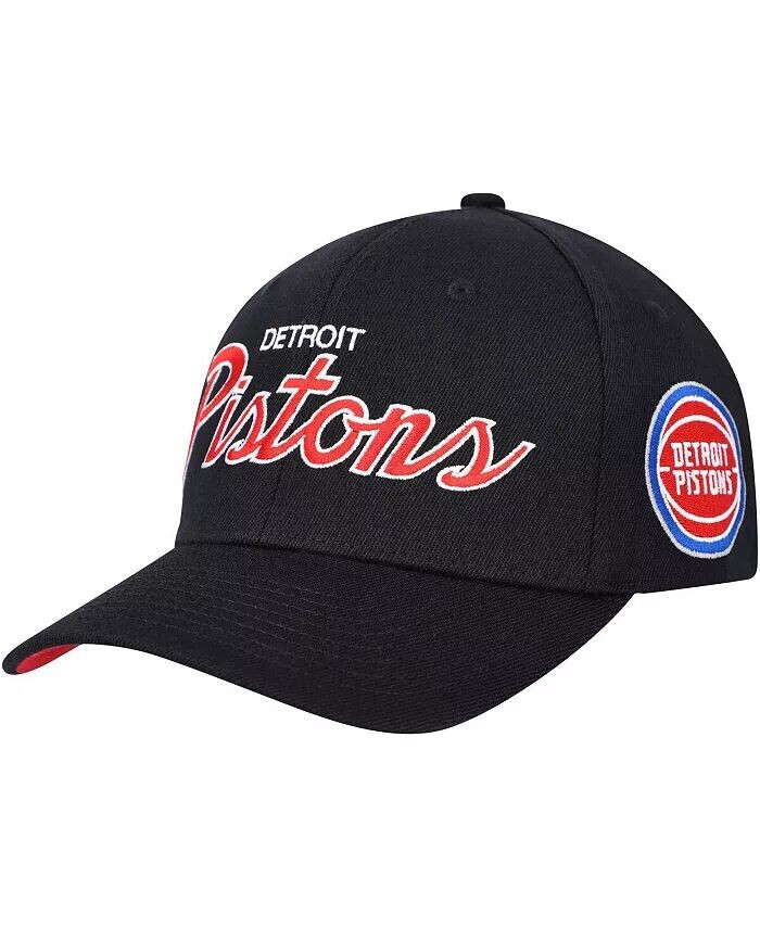 

Черная мужская эластичная бейсболка с бейсболкой Detroit Pistons MVP Team Script 2.0 Mitchell & Ness, черный