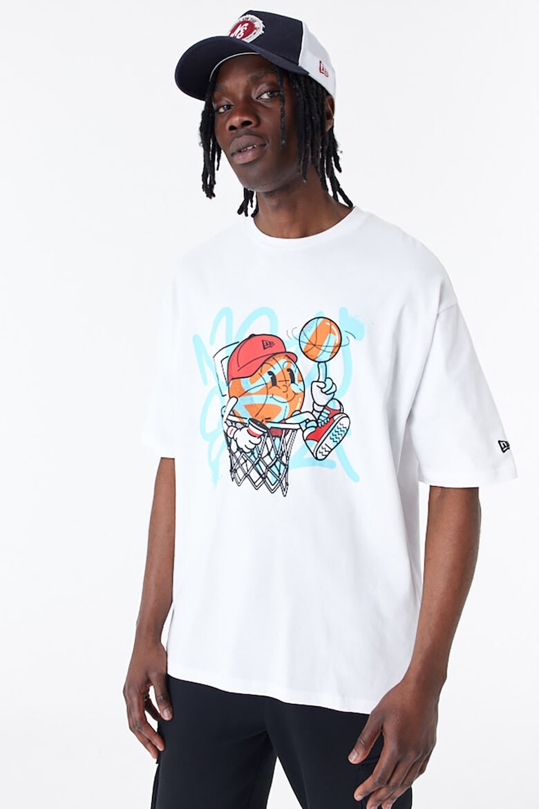 

Футболка из хлопка с принтом New Era, белый