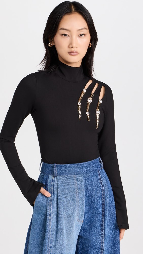 

Боди Area Crystal Claw Cutout, черный