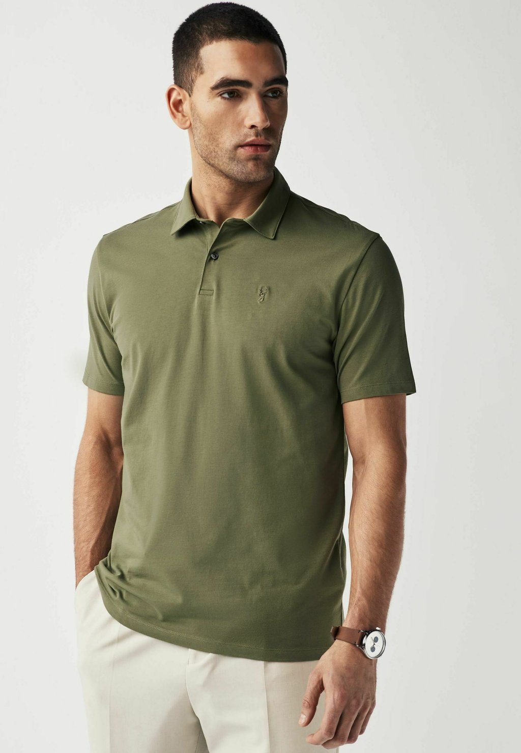 Рубашка-поло Three Pack Next, цвет sage green grey rust brown