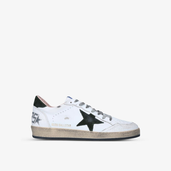 

Мужские кожаные кроссовки ballstar с низким берцем Golden Goose, белый
