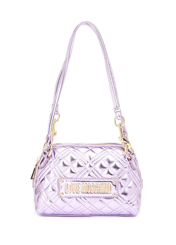 

Фиолетовая женская сумка с логотипом Love Moschino