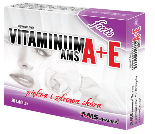 

AMS Витамин А+Е Форте, пищевая добавка, 30 таблеток AMS Pharma