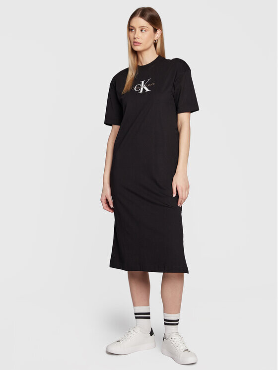 

Платье на каждый день свободного кроя Calvin Klein, черный