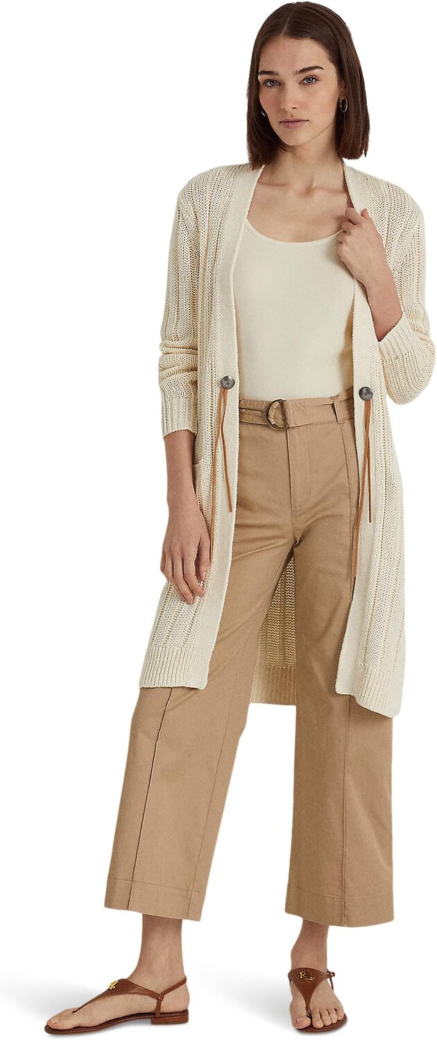 

Свитер Petite Cotton-Linen Cardigan LAUREN Ralph Lauren, цвет Natural Cream