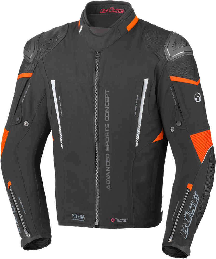 цена Мотоциклетная текстильная куртка Rocca Büse, неоново-оранжевый