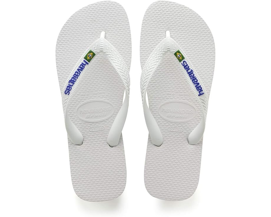 

Сандалии Havaianas Brazil Logo Unisex Flip Flops, белый