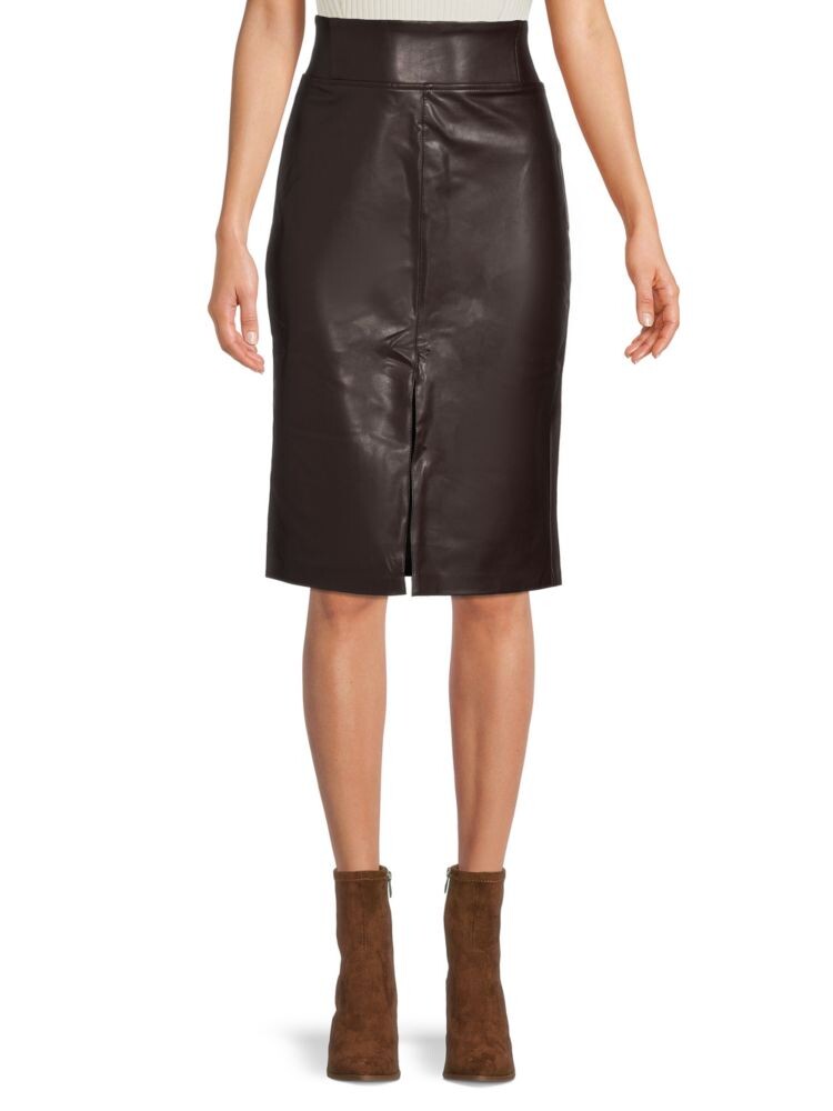 

Юбка-карандаш из искусственной кожи Laundry By Shelli Segal, цвет Dark Brown