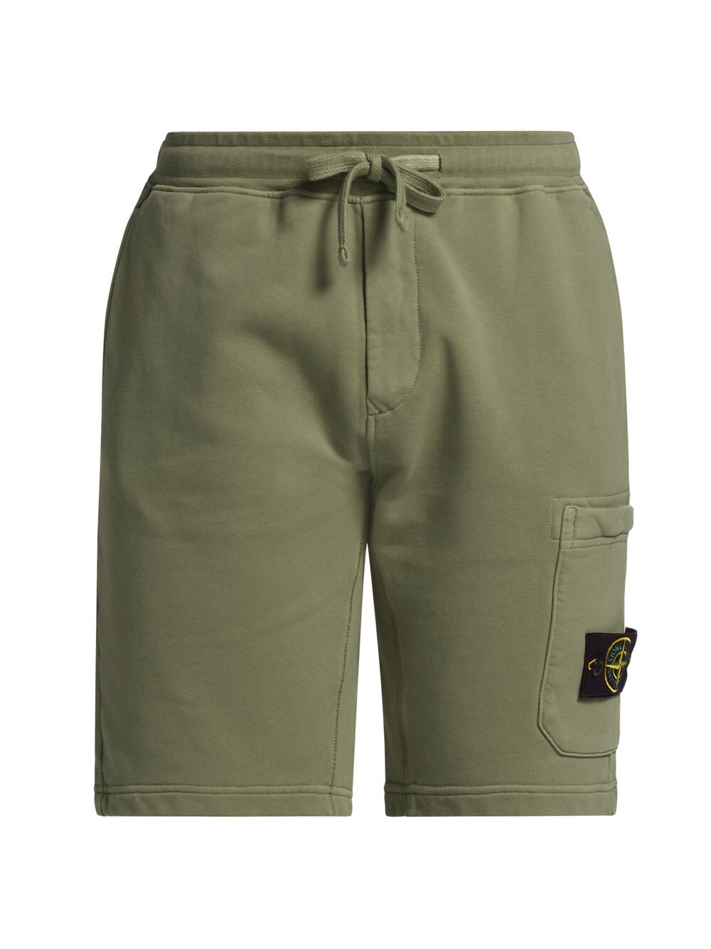 

Хлопковые шорты с кулиской и аппликацией логотипа Stone Island