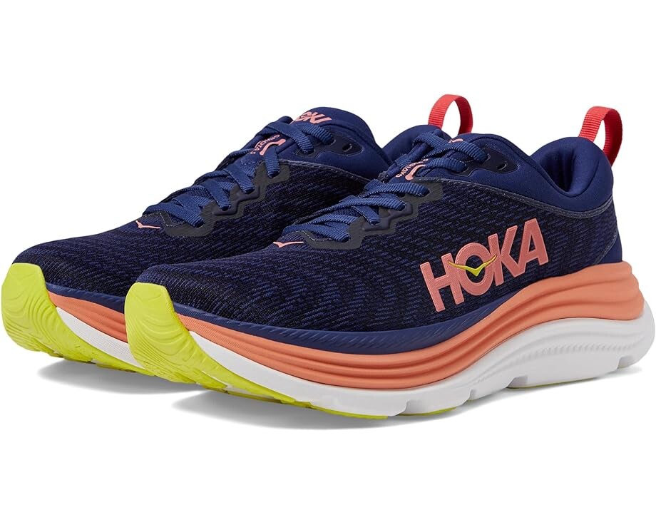 

Кроссовки Hoka Gaviota 5, цвет Evening Sky/Coral