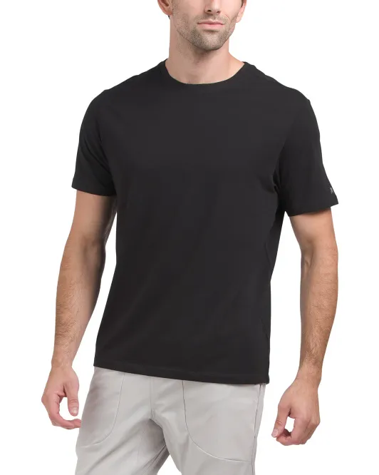 

Футболка Active из хлопка и спандекса Kenneth Cole, черный
