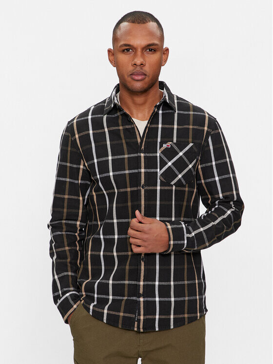 

Рубашка стандартного кроя Tommy Jeans, черный