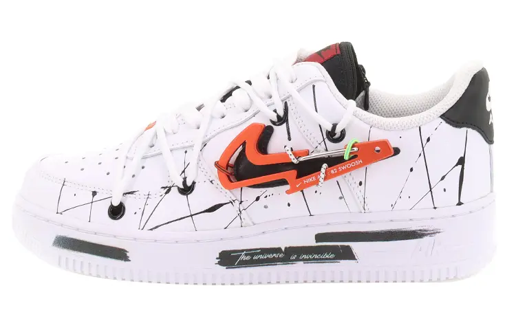 

Кроссовки Nike Air Force 1 Skateboarding Shoes Men Low-top White/Black, красный