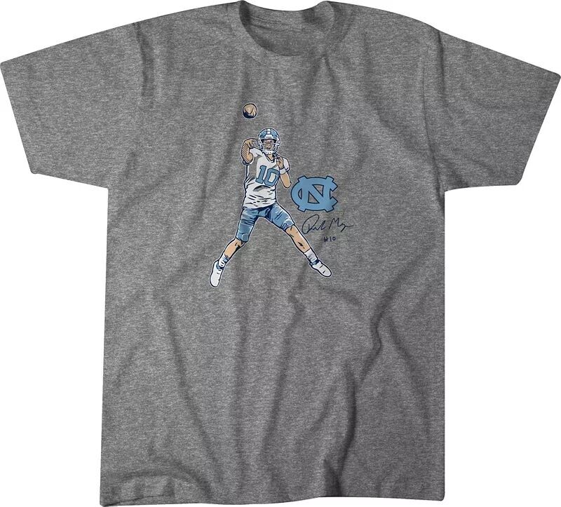 

Серая футболка Nike Youth North Carolina Tar Heels Drake Maye Breakingt