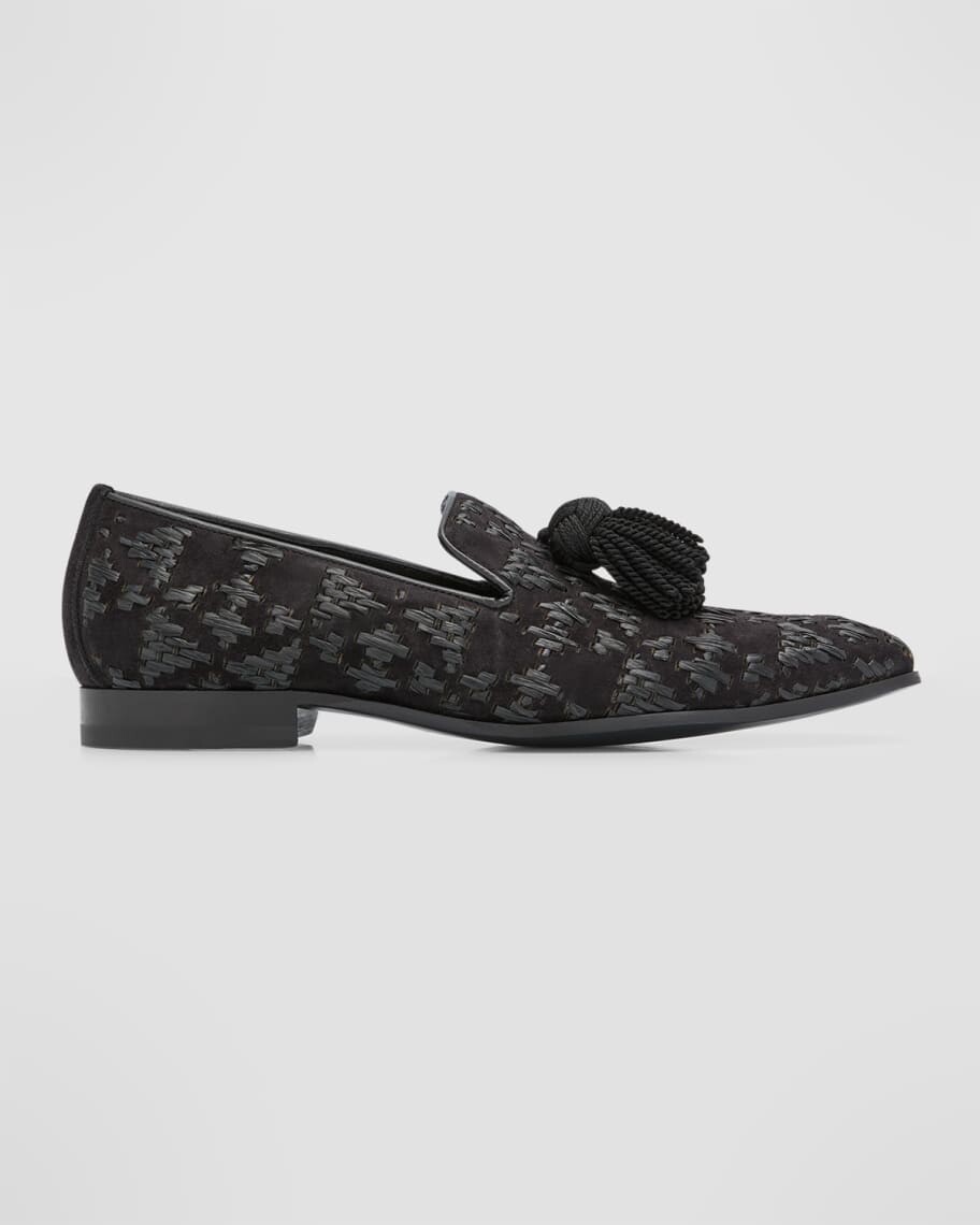 

Мужские плетеные замшевые лоферы с кисточками Foxley Jimmy Choo