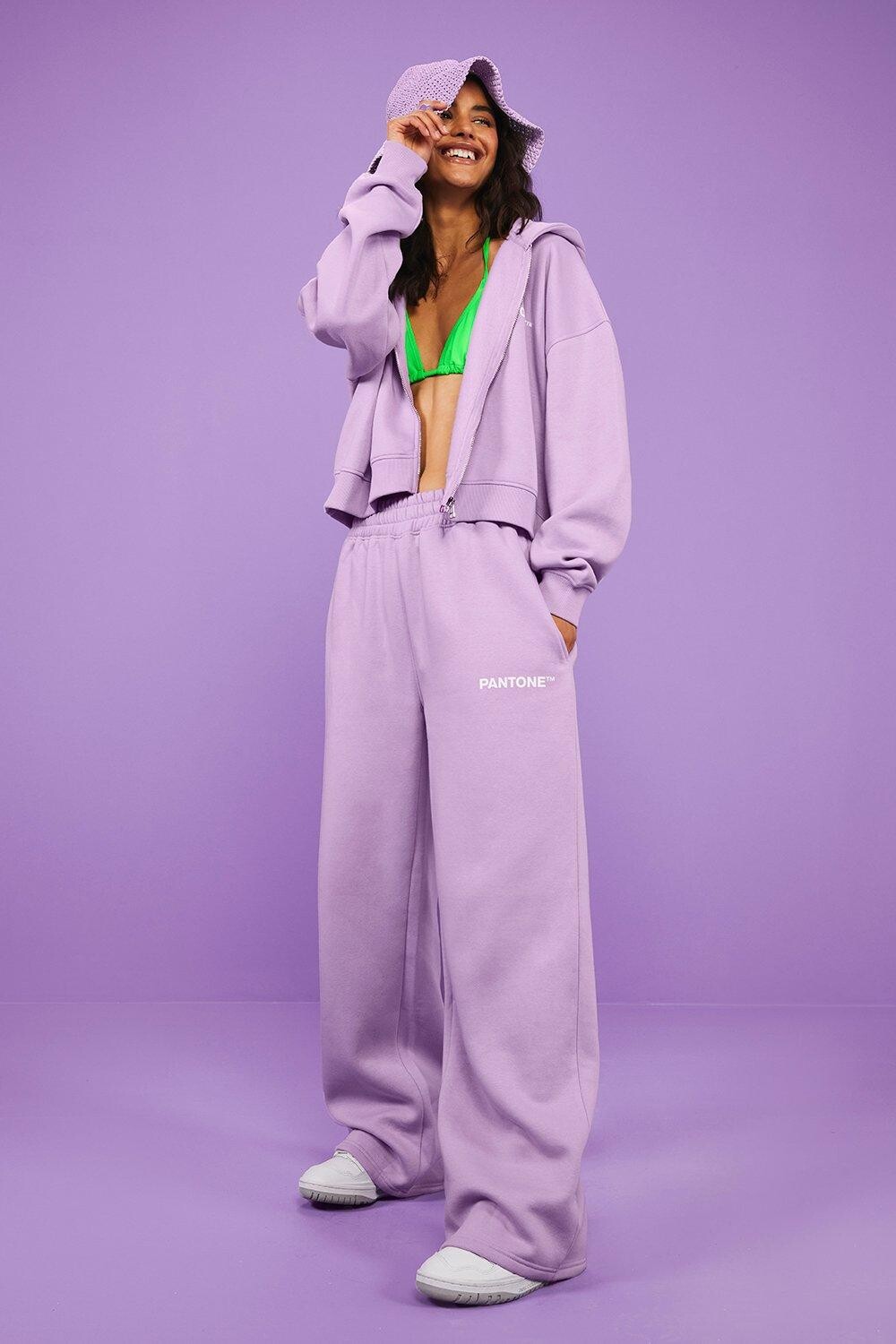 

Прямые джоггеры pantone Boohoo, сиреневый, Фиолетовый