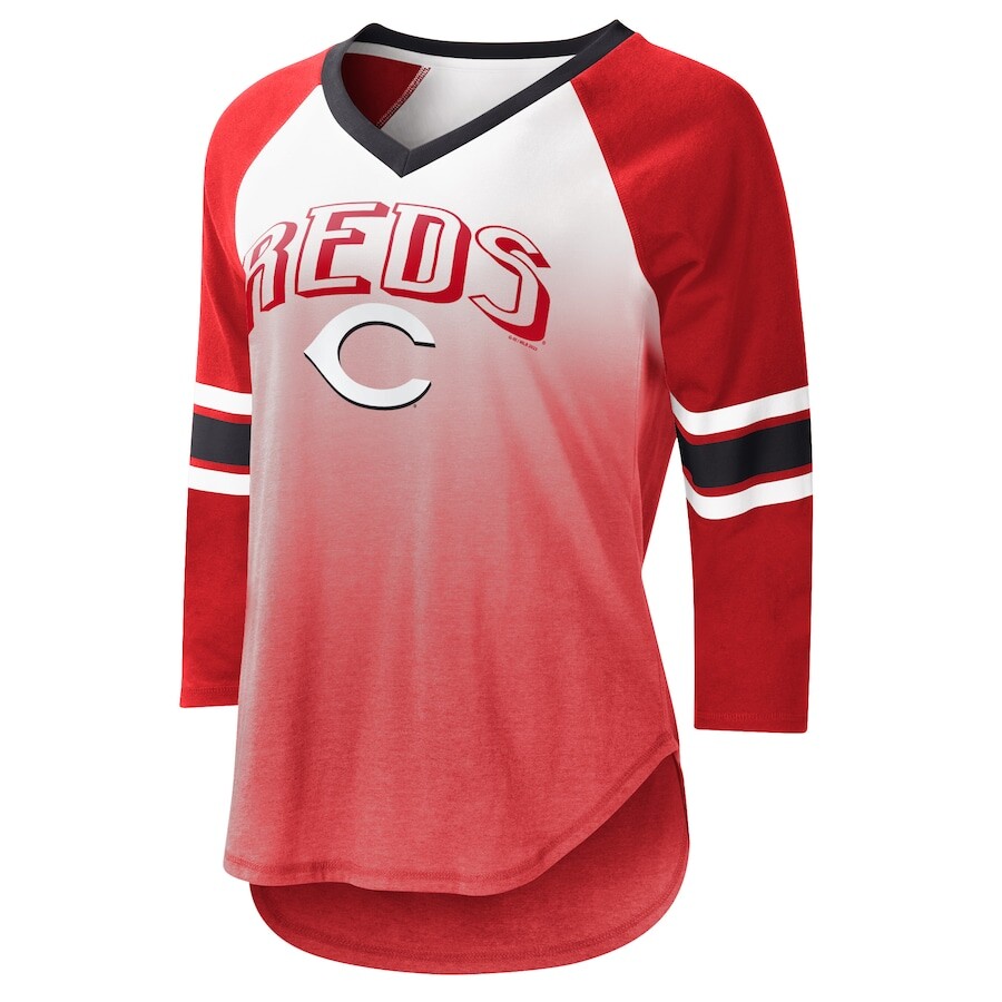 

Футболка с длинным рукавом G-III 4Her by Carl Banks Cincinnati Reds, белый