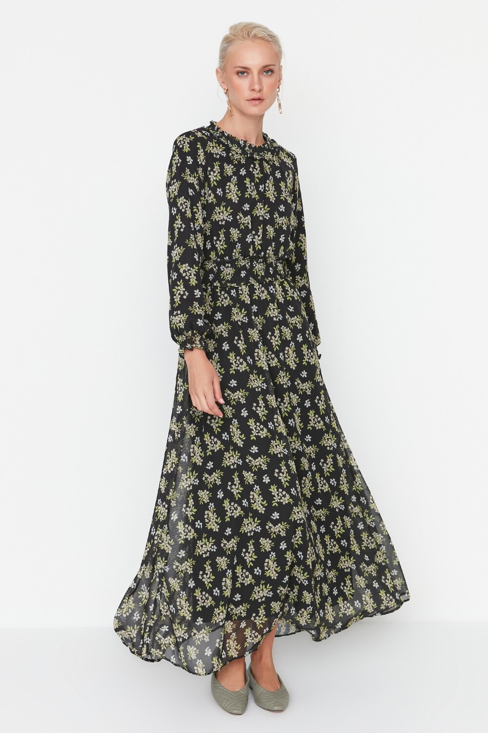 

Платье - Многоцветный - А-силуэт Trendyol Modest, разноцветный