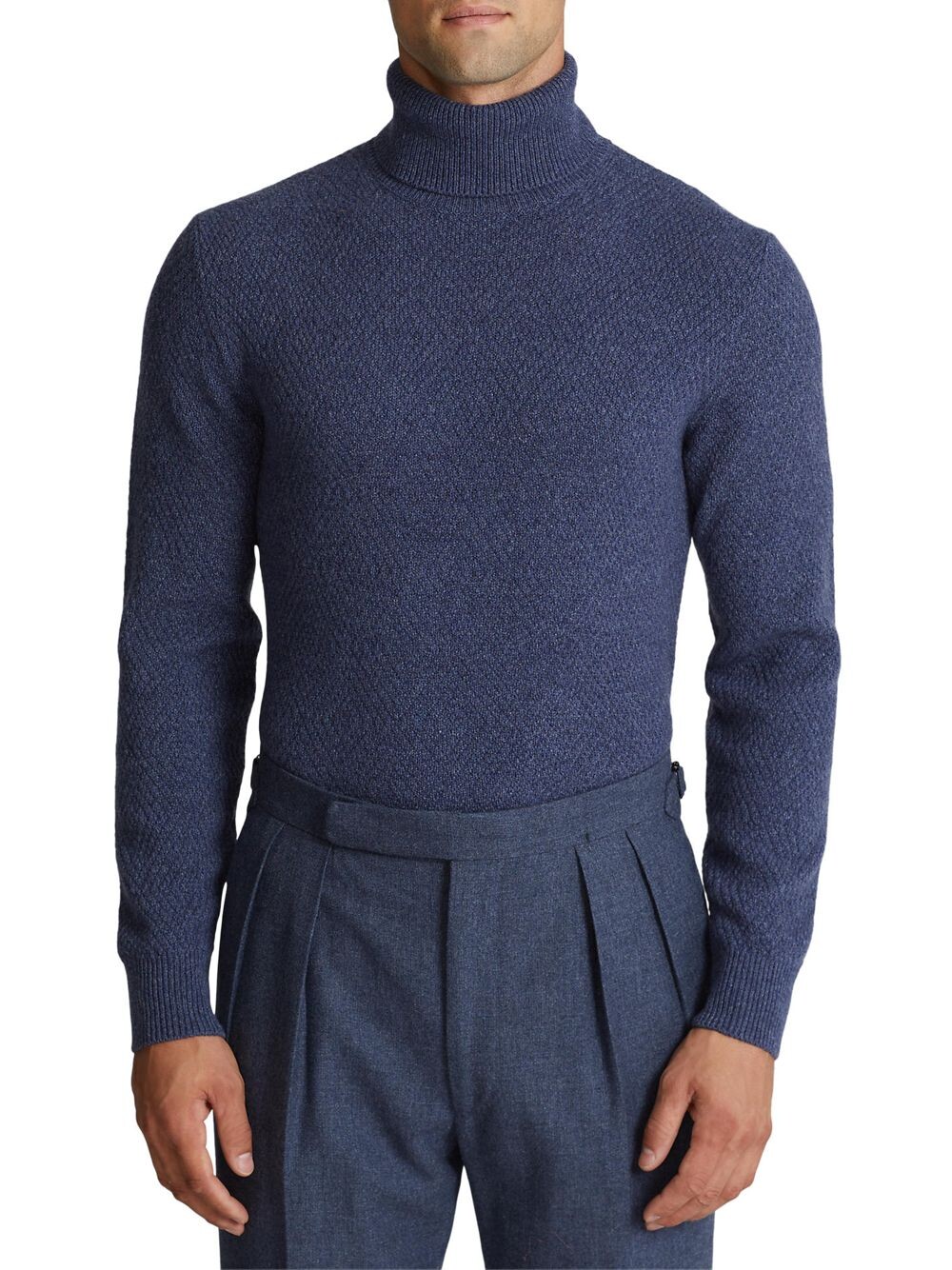 

Кашемировый свитер с высоким воротником Ralph Lauren Purple Label, синий
