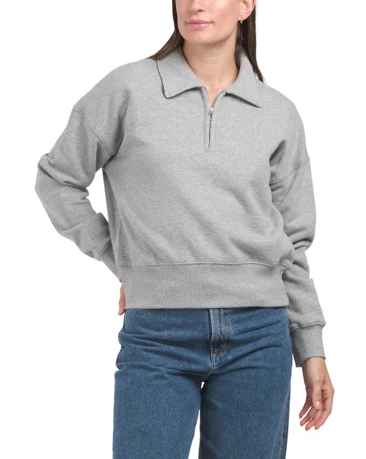 

Толстовка с длинным рукавом на молнии на четверть Velvet Heart, цвет Heather Grey