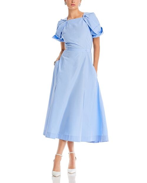 

Платье с поясом и рукавами Bloom 3.1 Phillip Lim, цвет Blue