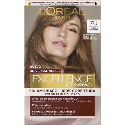 Краска для волос Excellence Creme Universal Nudes 7U Blonde, L'Oreal