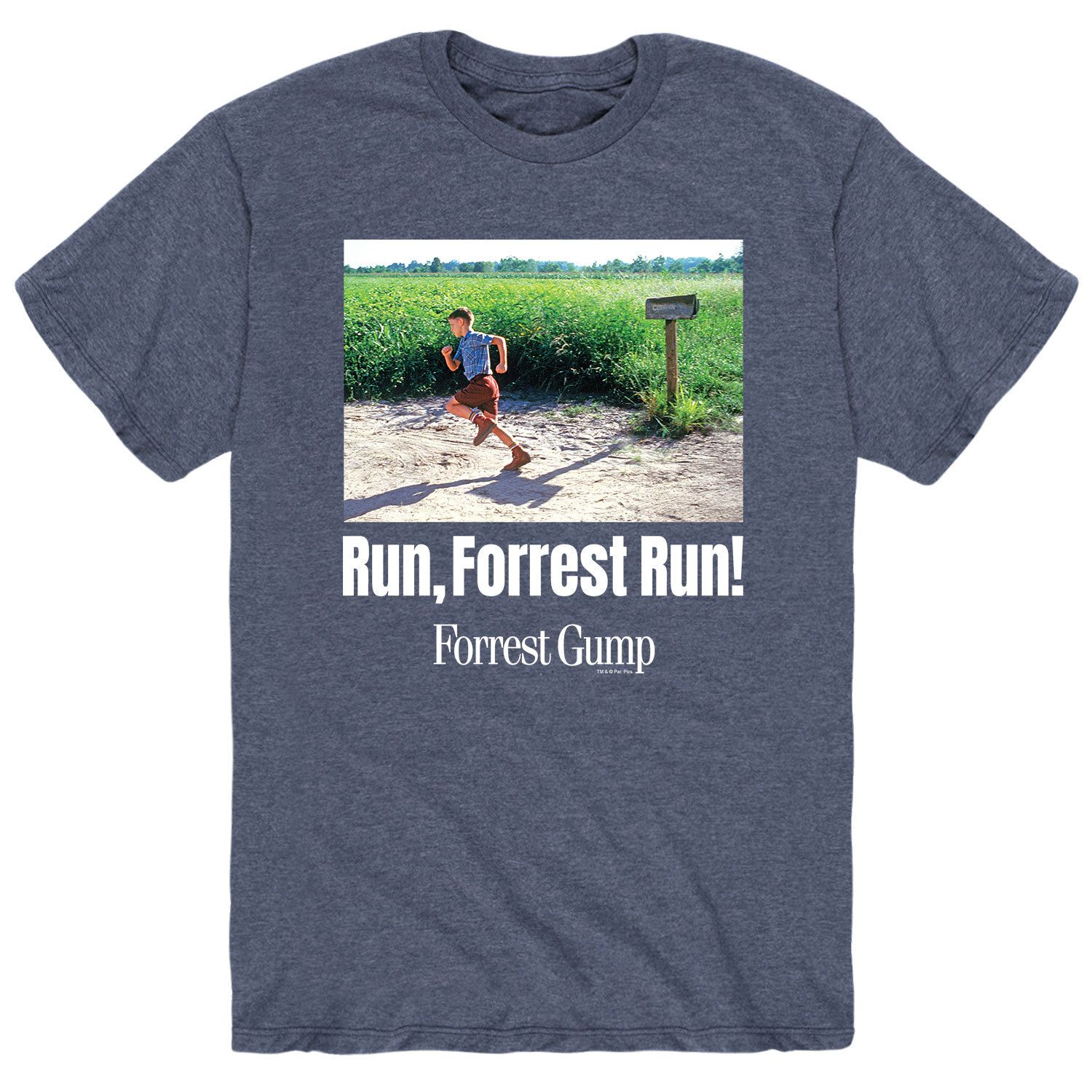 Мужская футболка Forrest Gump Run Forrest Run Licensed Character