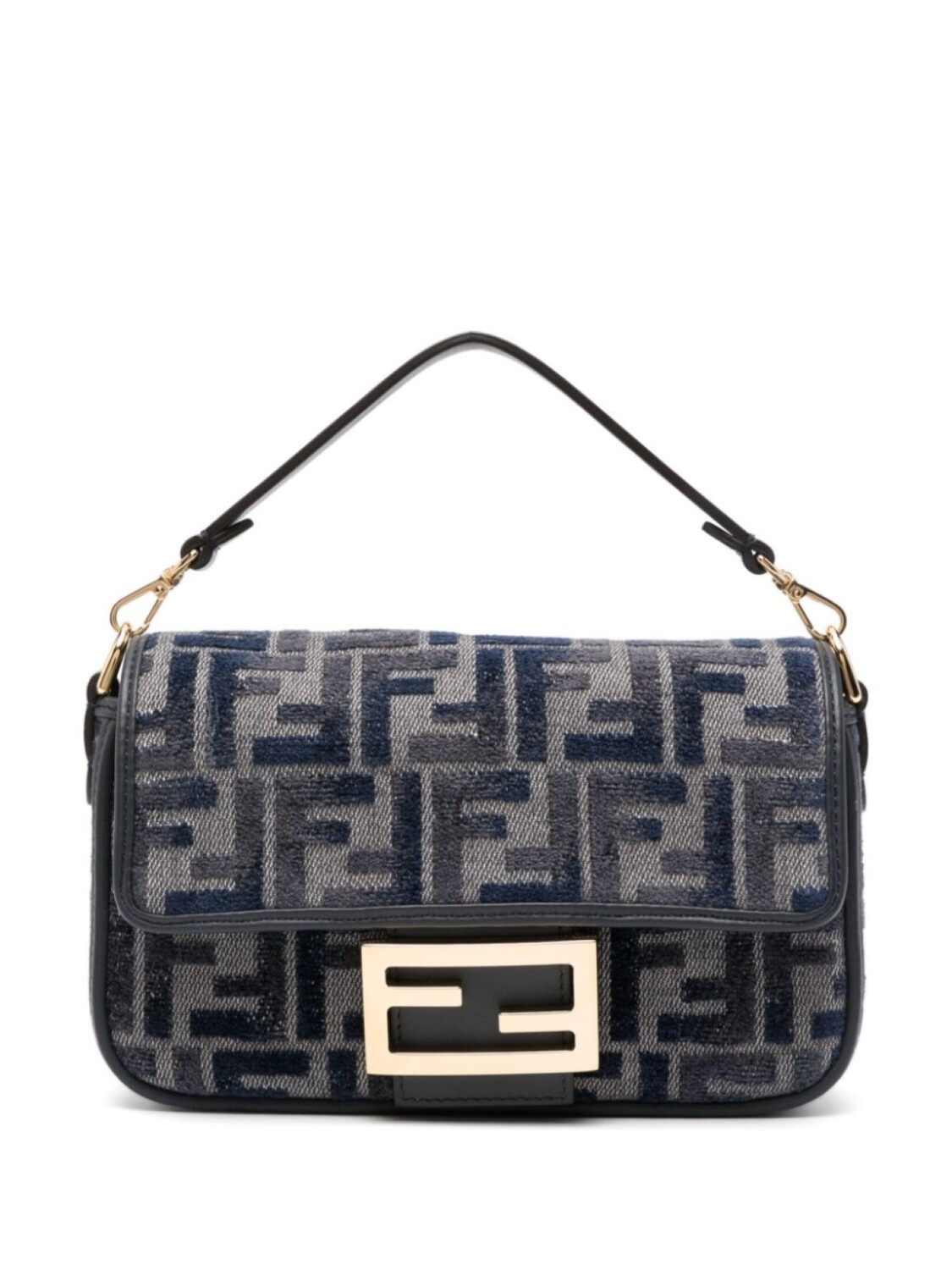 

Мини-сумка Baguette через плечо FENDI, синий